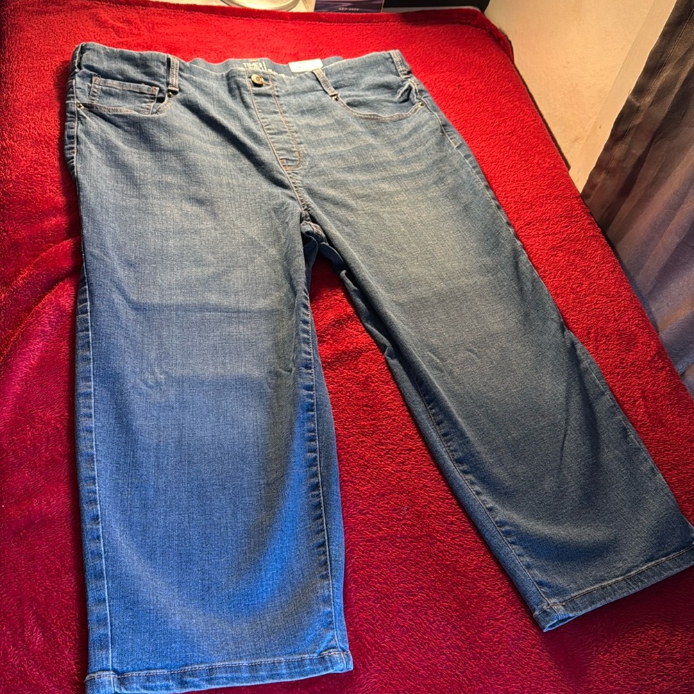 Time and Tru Women’s size 16-18 Denim Capris new with tags